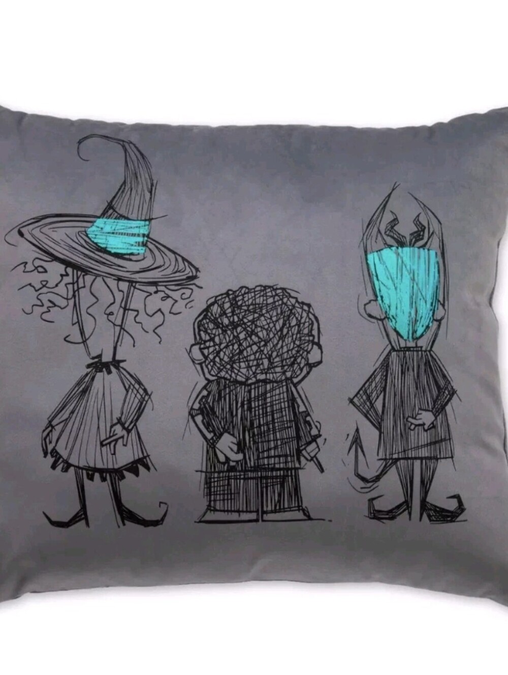 Disney The Nightmare Before Christmas Pillow - Gray & Yellow Accent - Picture 2 of 5